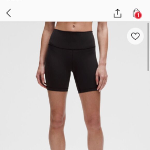 NWOT Lululemon Wunder Train High-Rise Short 4" Black Size 8 - Picture 3 of 4